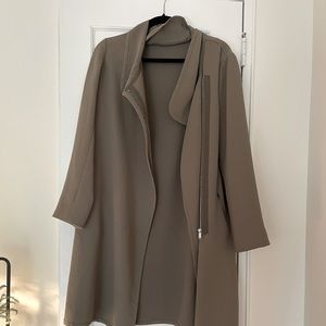 Olive Aritzia M trench coat